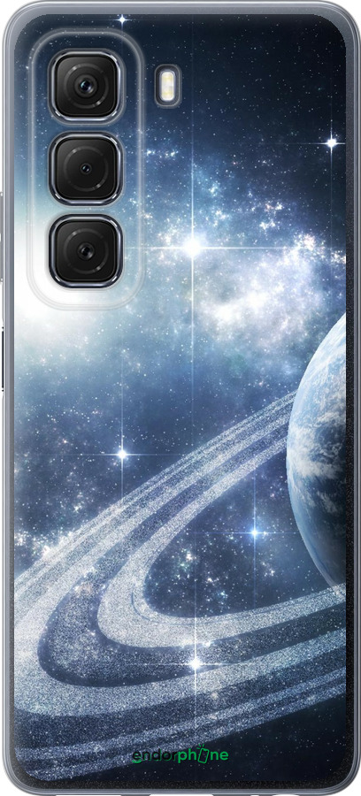 Силиконовый чехол Кольца Сатурна для Infinix Hot 50 5G - 173u-3795 изображение 