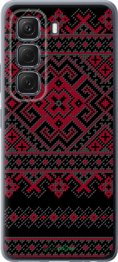 Силиконовый чехол Вышиванка 52 для Infinix Hot 50 5G - 1763u-3795 изображение 