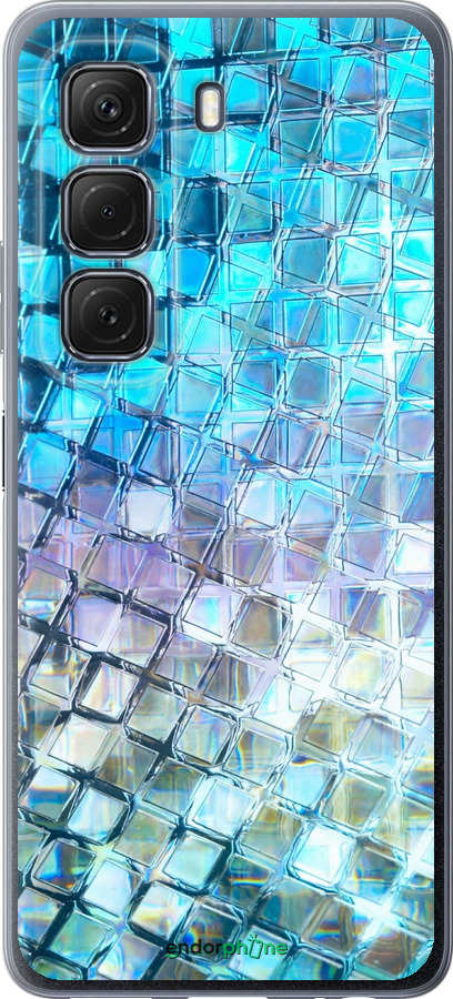 Силиконовый чехол Переливающаяся чешуя для Infinix Hot 50 5G - 227u-3795 изображение 