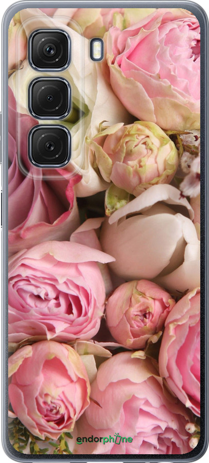 Силиконовый чехол Розы v2 для Infinix Hot 50 5G - 2320u-3795 изображение 