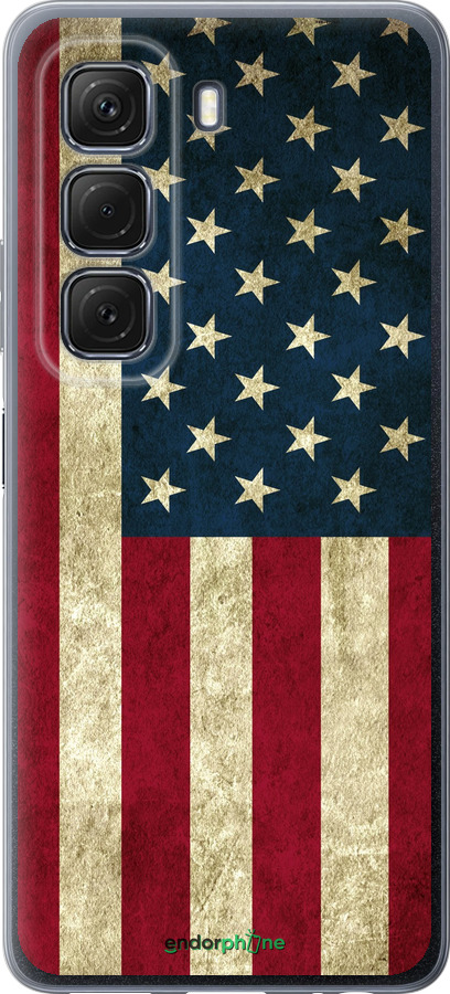 Силиконовый чехол Флаг США для Infinix Hot 50 5G - 395u-3795 изображение 
