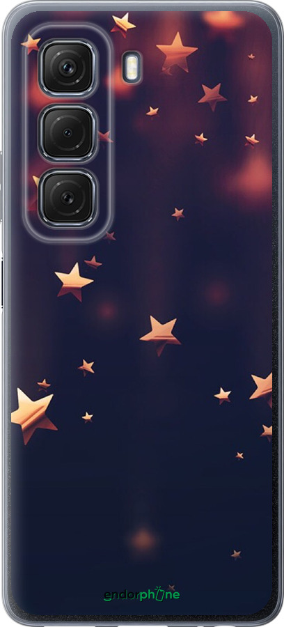 Силиконовый чехол Падающие звезды для Infinix Hot 50 5G - 3974u-3795 изображение 