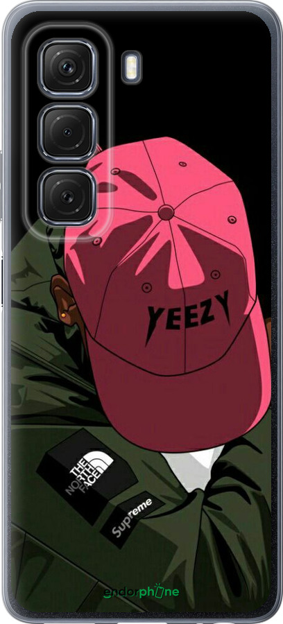 Силиконовый чехол logo de yeezy для Infinix Hot 50 5G - 3995u-3795 изображение 