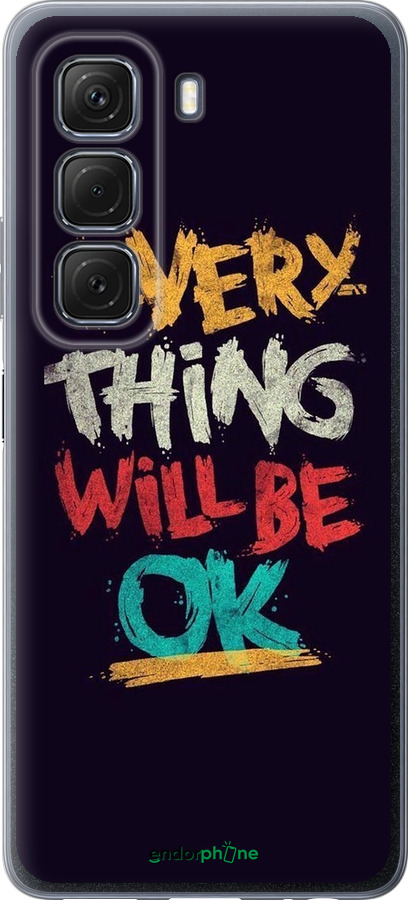 Силиконовый чехол Все будет хорошо для Infinix Hot 50 5G - 4068u-3795 изображение 