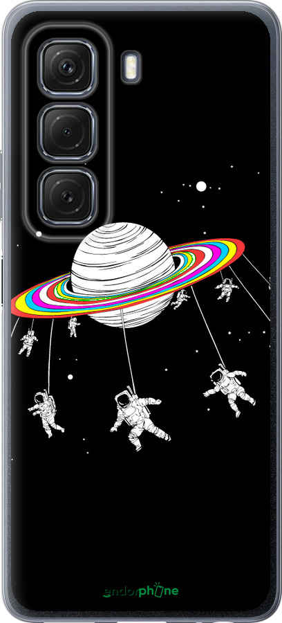 Силиконовый чехол Лунная карусель для Infinix Hot 50 5G - 4136u-3795 изображение 