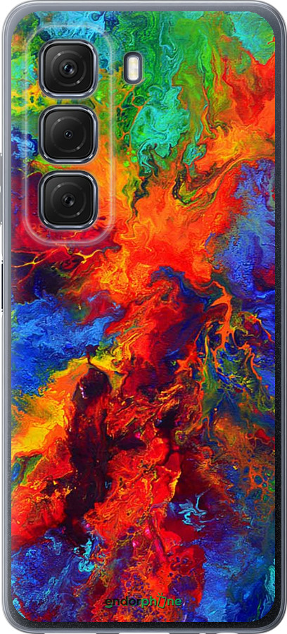 Силиконовый чехол Акварель на холсте для Infinix Hot 50 5G - 4150u-3795 изображение 