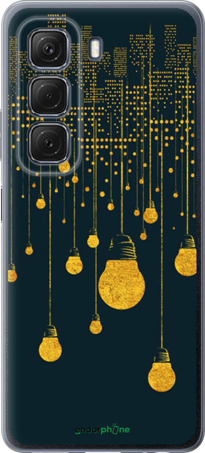 Силиконовый чехол Иллюстрация ночного города для Infinix Hot 50 5G - 4162u-3795 изображение 