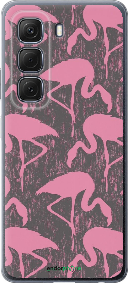 Силиконовый чехол Vintage-Flamingos для Infinix Hot 50 5G - 4171u-3795 изображение 