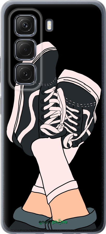 Силиконовый чехол Кеды для Infinix Hot 50 5G - 4265u-3795 изображение 