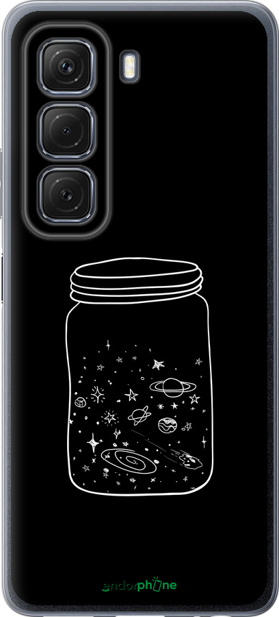 Силиконовый чехол Космос в банке для Infinix Hot 50 5G - 4297u-3795 изображение 