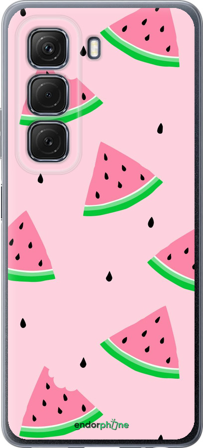 Силиконовый чехол Розовый арбуз для Infinix Hot 50 5G - 4314u-3795 изображение 