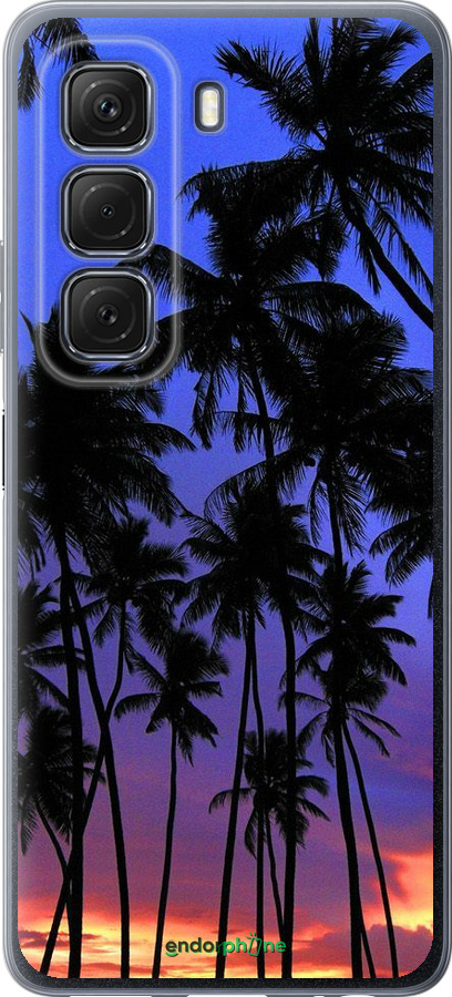 Силиконовый чехол Пальмы для Infinix Hot 50 5G - 4324u-3795 изображение 