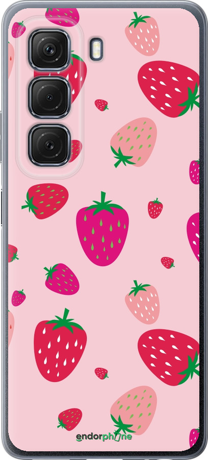 Силиконовый чехол Клубнички для Infinix Hot 50 5G - 4332u-3795 изображение 