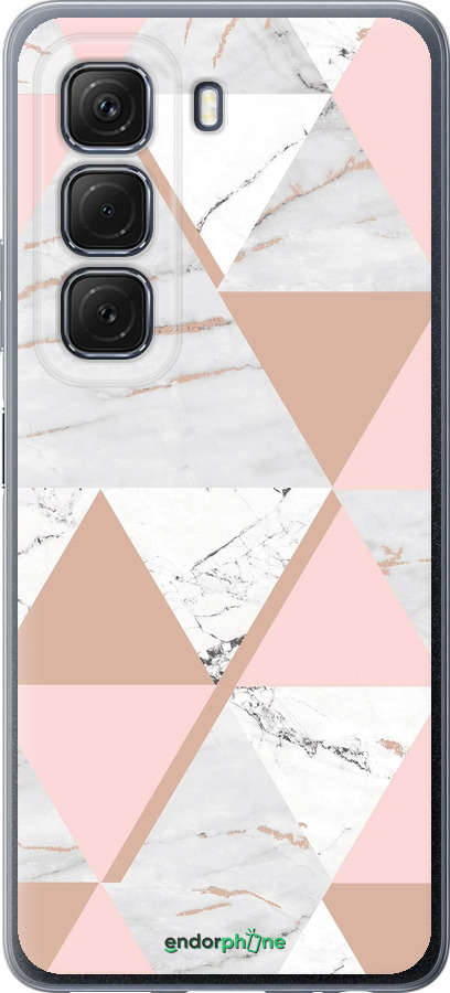 Силиконовый чехол Мраморная симметрия для Infinix Hot 50 5G - 4344u-3795 изображение 