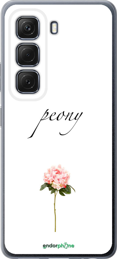 Силиконовый чехол Пион для Infinix Hot 50 5G - 4366u-3795 изображение 