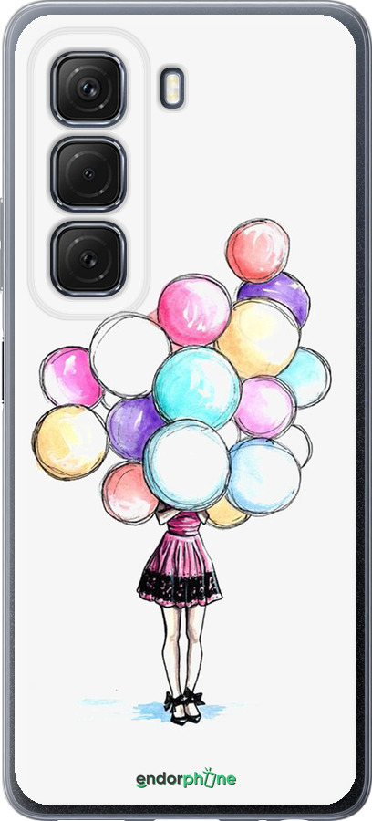 Силиконовый чехол Шарики для Infinix Hot 50 5G - 4387u-3795 изображение 