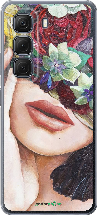 Силиконовый чехол Head Flower для Infinix Hot 50 5G - 4460u-3795 изображение 