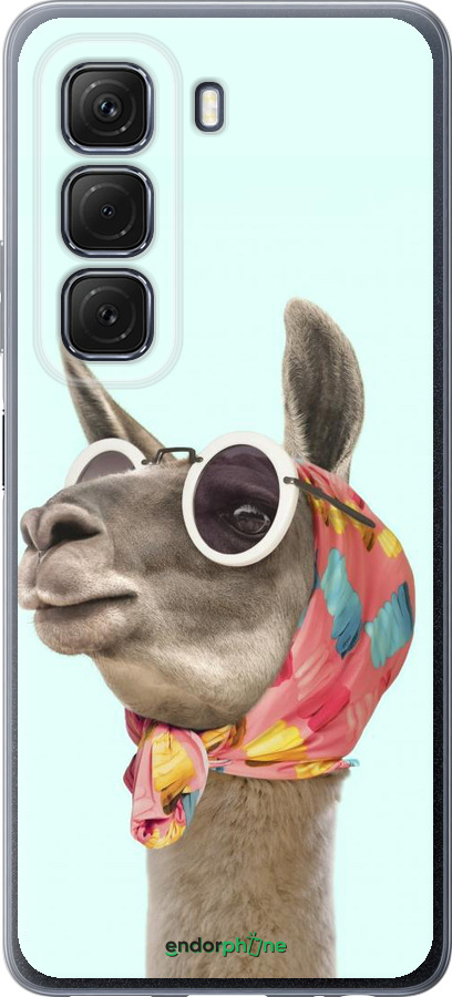 Силиконовый чехол Модная лама для Infinix Hot 50 5G - 4479u-3795 изображение 