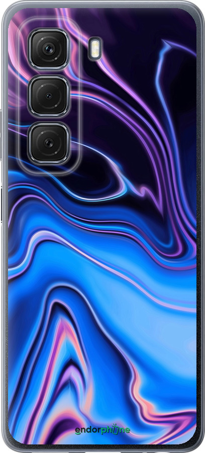 Силиконовый чехол Узор воды для Infinix Hot 50 5G - 4491u-3795 изображение 