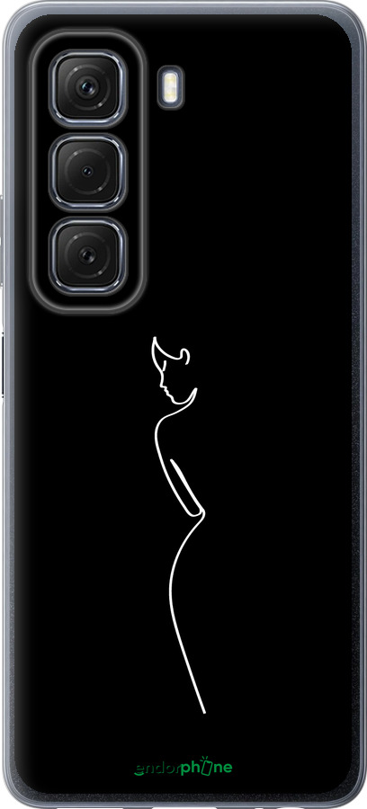 Силиконовый чехол Силуэт1 для Infinix Hot 50 5G - 4590u-3795 изображение 