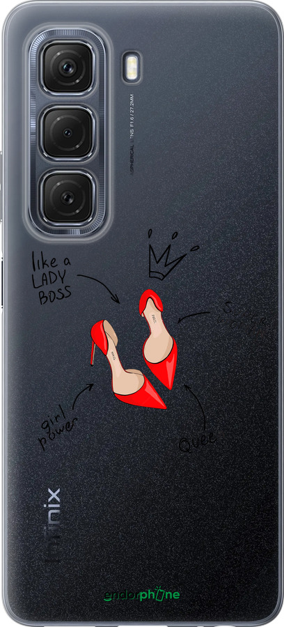 Силиконовый чехол Женщина для Infinix Hot 50 5G - 4599u-3795 изображение 