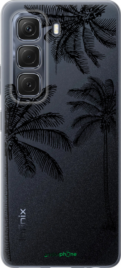 Силиконовый чехол Пальмы1 для Infinix Hot 50 5G - 4634u-3795 изображение 