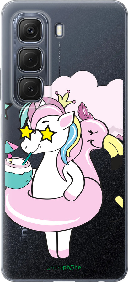 Силиконовый чехол Crown Unicorn для Infinix Hot 50 5G - 4660u-3795 изображение 