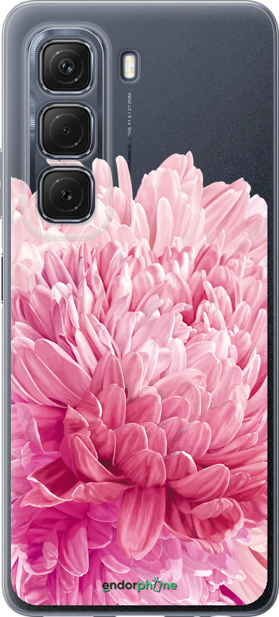 Силиконовый чехол Хризантема для Infinix Hot 50 5G - 4666u-3795 изображение 