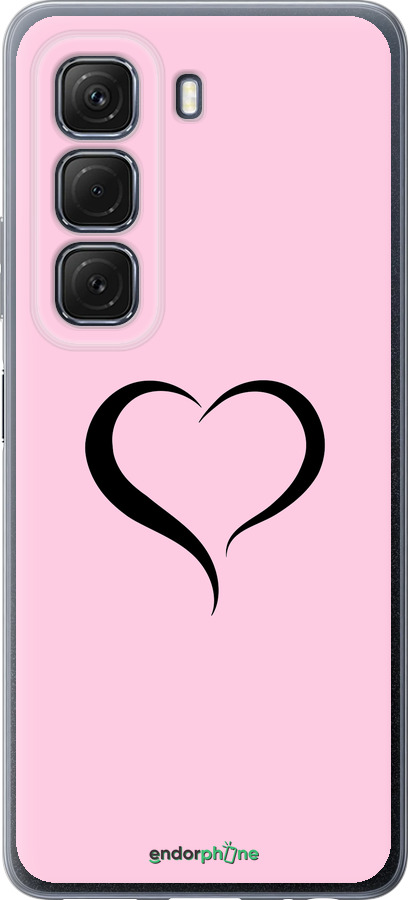 Силиконовый чехол Сердце 1 для Infinix Hot 50 5G - 4730u-3795 изображение 