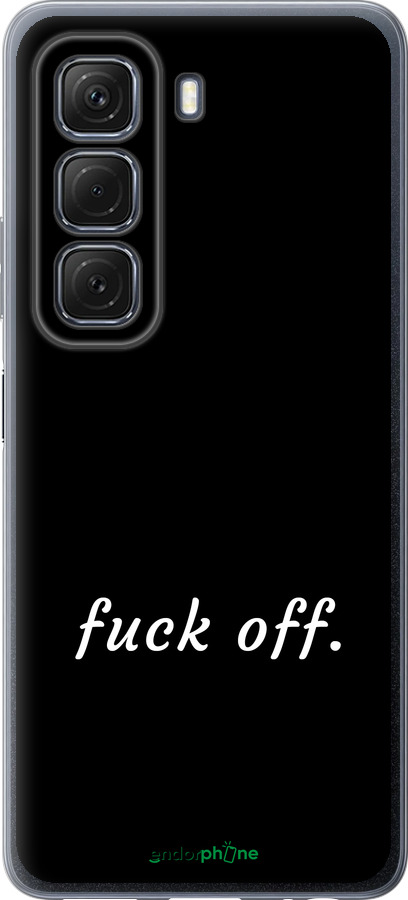 Силиконовый чехол Fuck off для Infinix Hot 50 5G - 4731u-3795 изображение 