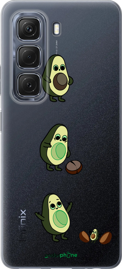 Силиконовый чехол Авокадо 1 для Infinix Hot 50 5G - 4857u-3795 изображение 
