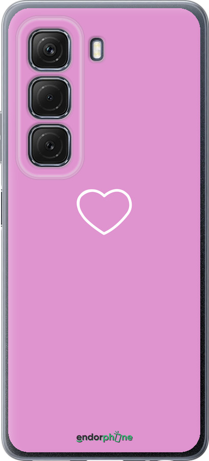Силиконовый чехол Сердце 2 для Infinix Hot 50 5G - 4863u-3795 изображение 
