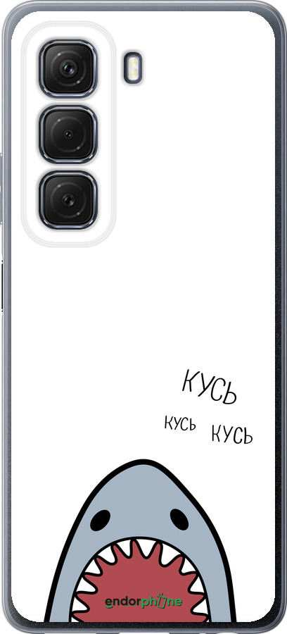 Силиконовый чехол Акула для Infinix Hot 50 5G - 4870u-3795 изображение 