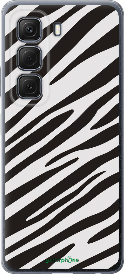 Силиконовый чехол Классическая зебра для Infinix Hot 50 5G - 4874u-3795 изображение 