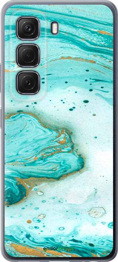 Силиконовый чехол Мраморный для Infinix Hot 50 5G - 4895u-3795 изображение 