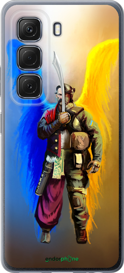 Силиконовый чехол Воин-Ангел для Infinix Hot 50 5G - 5317u-3795 изображение 