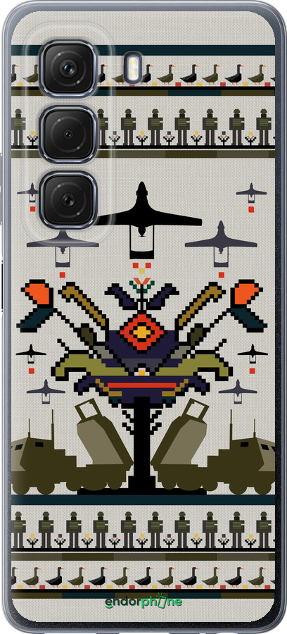 Силиконовый чехол Вышиванка UA для Infinix Hot 50 5G - 5446u-3795 изображение 