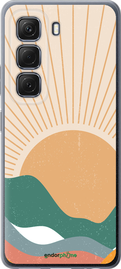 Силиконовый чехол Горы и солнце v2 для Infinix Hot 50 5G - 5488u-3795 изображение 