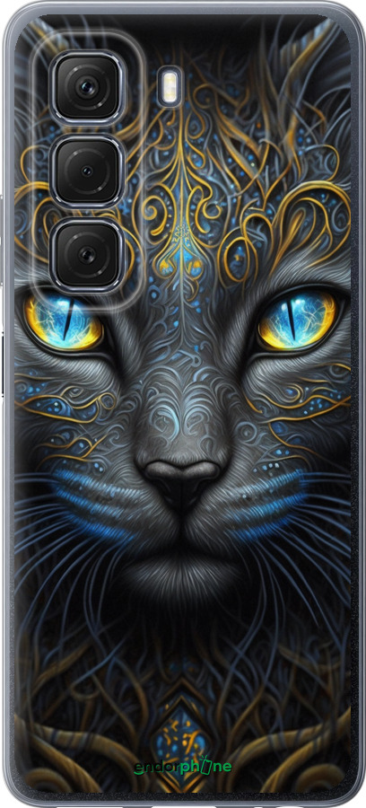 Силиконовый чехол Кошка для Infinix Hot 50 5G - 5548u-3795 изображение 