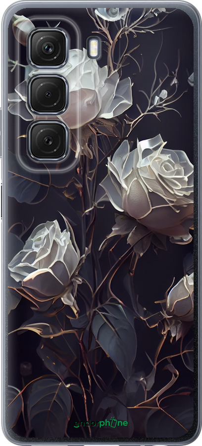 Силиконовый чехол Розы 2 для Infinix Hot 50 5G - 5550u-3795 изображение 