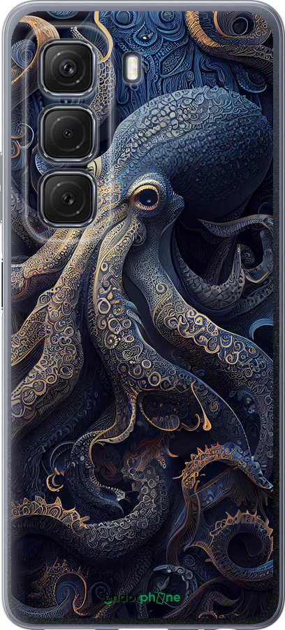Силиконовый чехол Осьминог для Infinix Hot 50 5G - 5551u-3795 изображение 