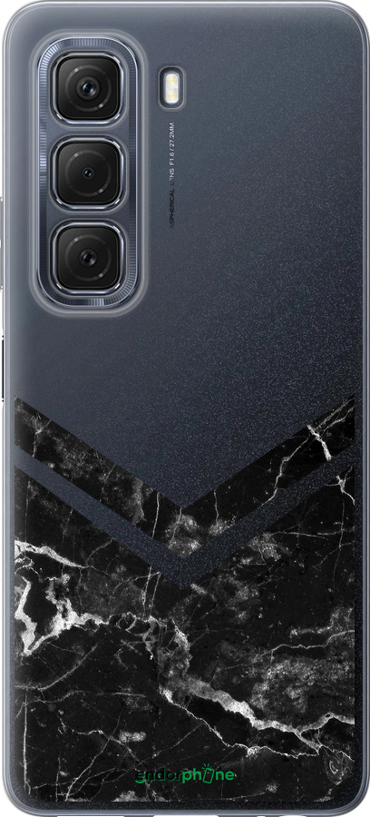 Силиконовый чехол Мраморный шеврон для Infinix Hot 50 5G - 5570u-3795 изображение 