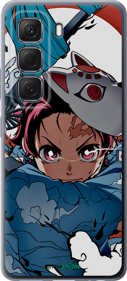 Силиконовый чехол Танджиро Камадо для Infinix Hot 50 5G - 5574u-3795 изображение 