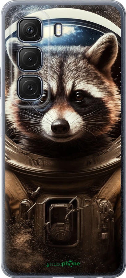 Силиконовый чехол Raccoon austronaut для Infinix Hot 50 5G - 5581u-3795 изображение 