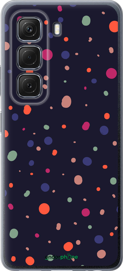 Силиконовый чехол Горошек v2 для Infinix Hot 50 5G - 5599u-3795 изображение 