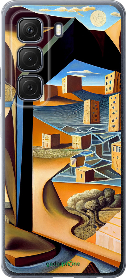 Силиконовый чехол Абстракция v2 для Infinix Hot 50 5G - 5618u-3795 изображение 