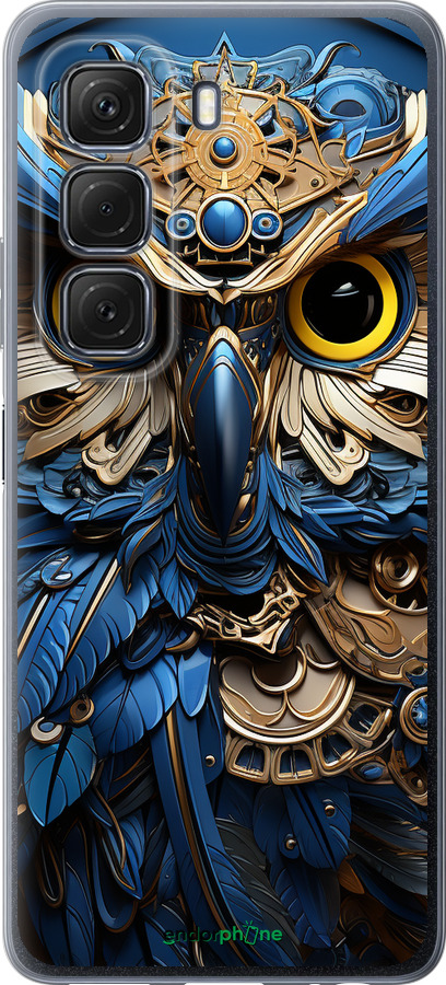 Силиконовый чехол Сова v2 для Infinix Hot 50 5G - 5649u-3795 изображение 