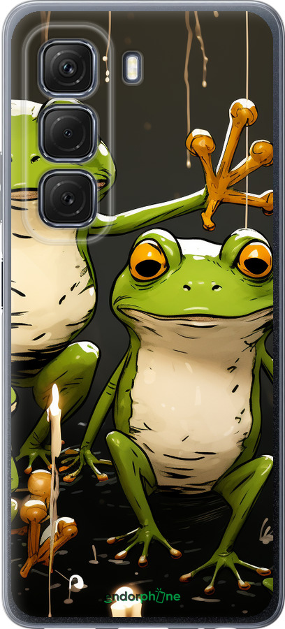 Силиконовый чехол Жабки 2 для Infinix Hot 50 5G - 5657u-3795 изображение 