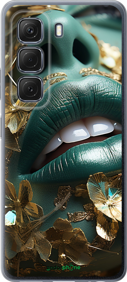 Силиконовый чехол Губы 2 для Infinix Hot 50 5G - 5667u-3795 изображение 