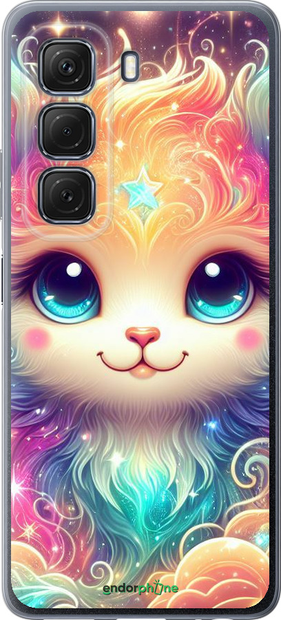 Силиконовый чехол Сказочный котенок для Infinix Hot 50 5G - 5813u-3795 изображение 